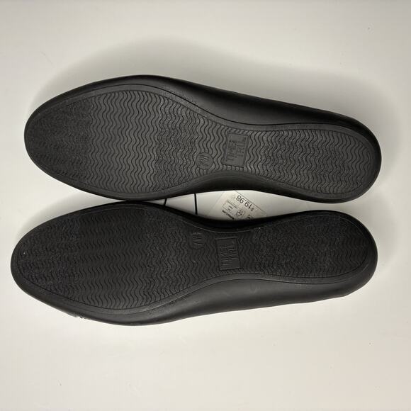 Time And Tru Quilted Ballet Memory Foam Slip On Shoes Women's Black Size 7 - Picture 8 of 9